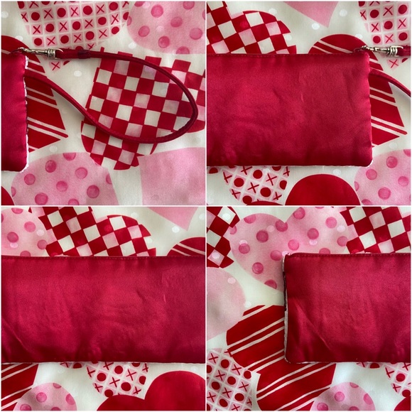 💕 Talbots & Liz Claiborne, Vintage Be My Valentine Scarf & Wristlet Bundle - Picture 13 of 16